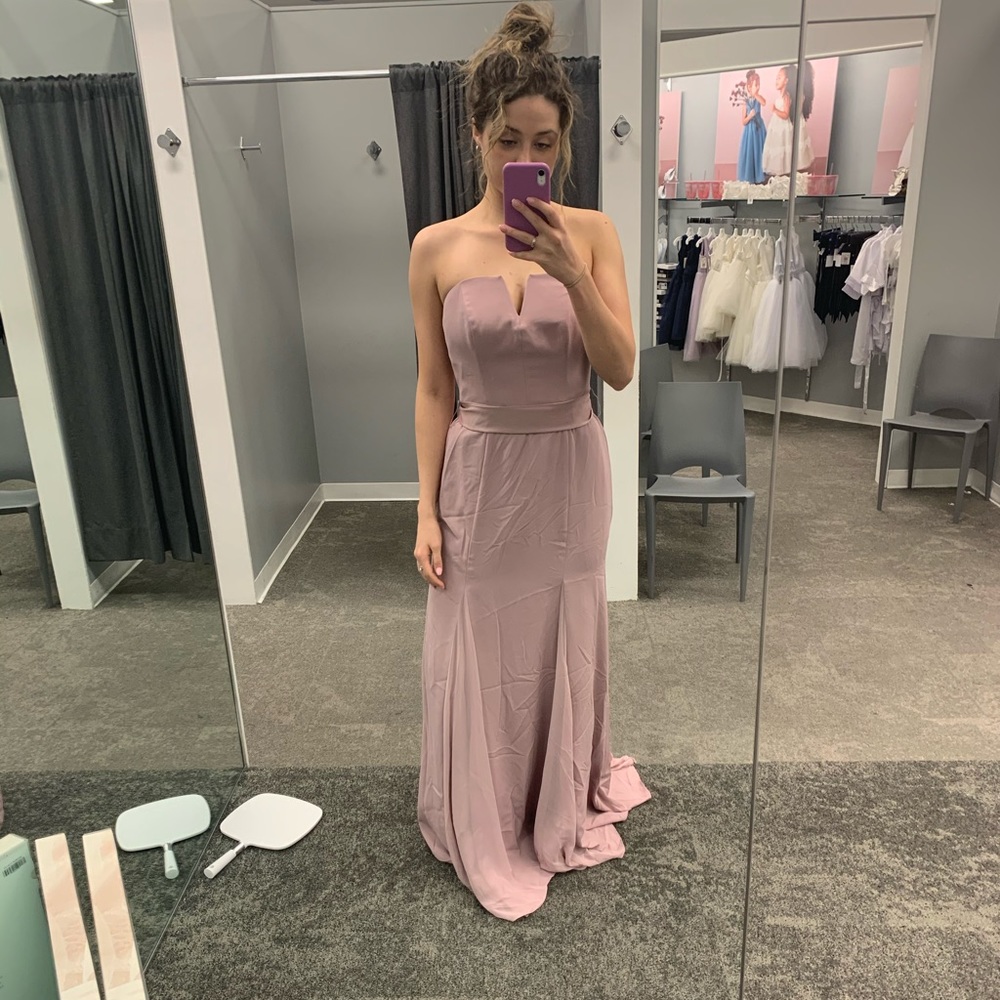 Vera Wang Bridesmaid Dress-color quartz